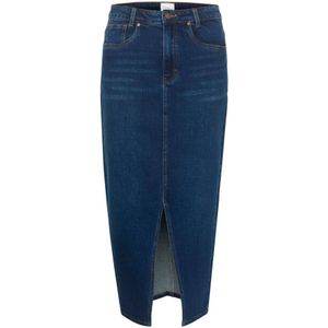 My Essential Wardrobe, Dames, Rokken, Blauw, Maat: XS Denim,