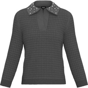 Emme DI Marella, Dames, Tops, Grijs, Maat: S Poliester,