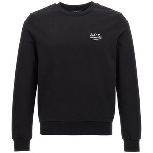 A.p.c., Heren, Sweatshirts & Hoodies, Zwart, Maat: XS Katoen,