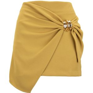 Elisabetta Franchi, Dames, Rokken, Geel, Maat: S Poliester,