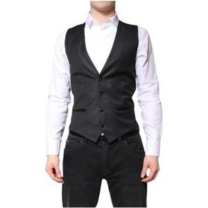 Dolce & Gabbana - Kostuum - Zwart - Heren - Formeel Vest