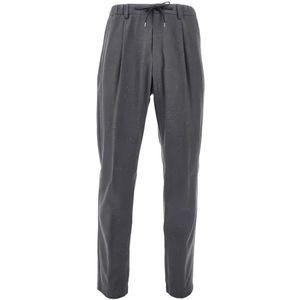 Herno, Heren, Broeken, Grijs, Maat: S Linnen,