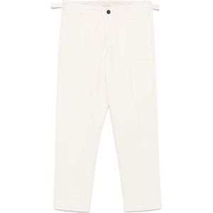 Officina36, Heren, Broeken, Beige, Maat: S