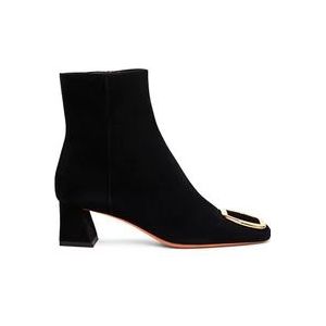 Santoni Enkellaarsjes , Black , Dames , Maat: 37 1/2 EU