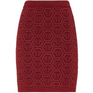 Philipp Plein, Dames, Rokken, Rood, Maat: L