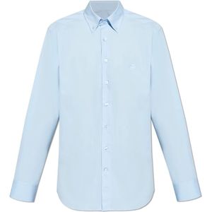 Etro, Heren, Overhemden, Blauw, Maat: M Katoen,