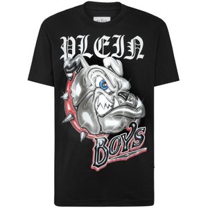 Philipp Plein, Heren, Tops, Zwart, Maat: 3XL Katoen,