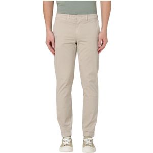 Fay, Heren, Broeken, Beige, Maat: W40 Katoen,