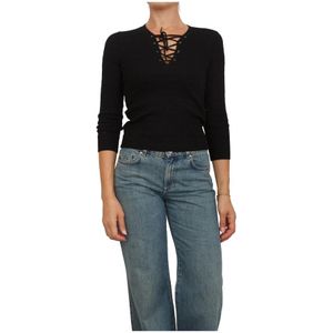 Marella, Dames, Truien, Zwart, Maat: S Wol,