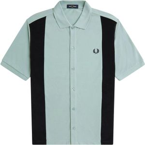 Fred Perry, Heren, Overhemden, Blauw, Maat: S Katoen,