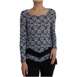 Just Cavalli - TSH83365 Wo - Blouse - Blauw - Lange Mouwen