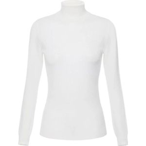 Elisabetta Franchi, Dames, Truien, Wit, Maat: XS Wol,