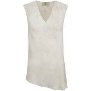 Cortana, Dames, Tops, Beige, Maat: 2XS Zijde,