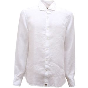 Sonrisa, Heren, Overhemden, Wit, Maat: XL Linnen,