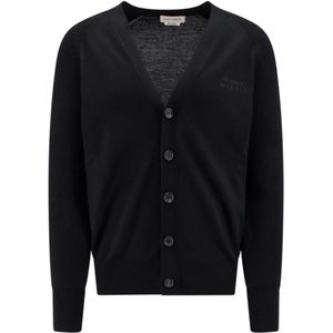 Alexander McQueen, Heren, Truien, Zwart, Maat: S Wol,