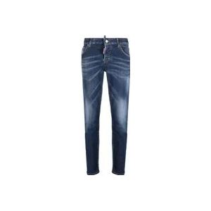 Dsquared2 Blauwe Stonewashed Skinny Jeans , Blue , Dames , Maat: XS