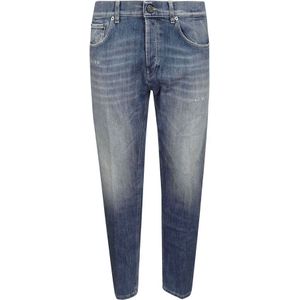 Dondup, Heren, Jeans, Blauw, Maat: W32 Katoen,