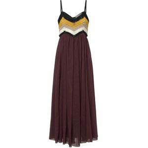 Forte Forte, Dames, Jurken, Bruin, Maat: L Katoen,