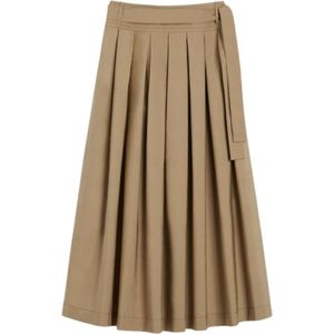 Max Mara, Dames, Rokken, Beige, Maat: S
