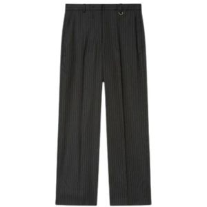 Isabel Marant, Dames, Broeken, Zwart, Maat: S Wol,