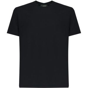 Zanone, Heren, Tops, Blauw, Maat: 4XL