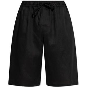 Dolce & Gabbana, Heren, Korte broeken, Zwart, Maat: S Linnen,