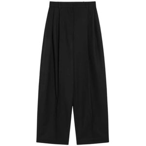 Jacquemus, Dames, Broeken, Zwart, Maat: XS Katoen,