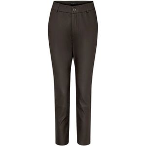 Btfcph, Dames, Broeken, Grijs, Maat: XS Leer,