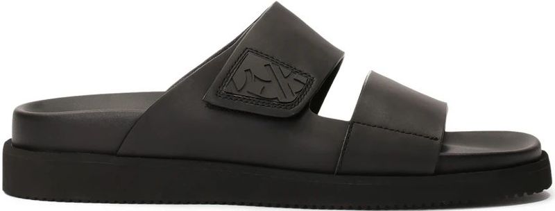 Kazar - Comfortabele Slides - Zwart - Leer