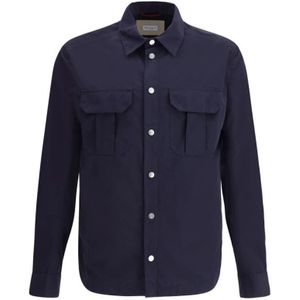 Brunello Cucinelli, Heren, Jassen, Blauw, Maat: L Zijde,