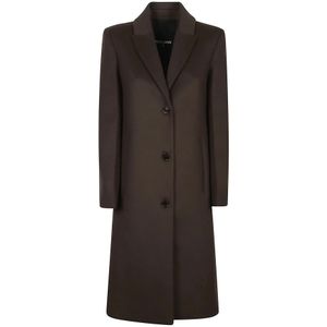 Patrizia Pepe, Dames, Mantels, Bruin, Maat: M