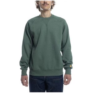 Carhartt Wip, Heren, Sweatshirts & Hoodies, Groen, Maat: S Katoen,