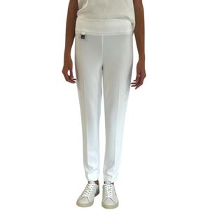 Joseph Ribkoff, Dames, Broeken, Wit, Maat: 5XL Zijde,