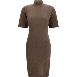 Jacquemus, Dames, Jurken, Bruin, Maat: S Wol,