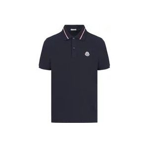 Moncler Polo Hemden , Blue , Heren , Maat: 2XL