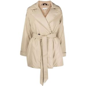 Tommy Hilfiger, Dames, Mantels, Beige, Maat: L Poliester,