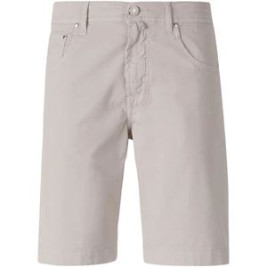 Jacob Cohën, Heren, Korte broeken, Grijs, Maat: W38 Katoen,