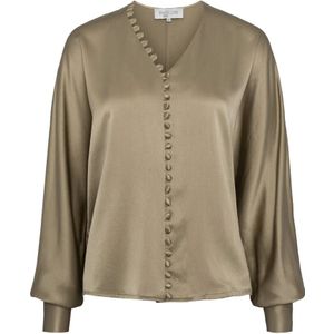 Envelope 1976, Dames, Blouses & Shirts, Groen, Maat: M Zijde,