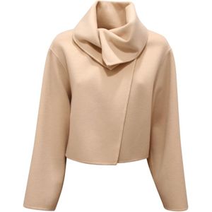 Emma&Gaia, Dames, Jassen, Beige, Maat: XS Wol,