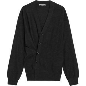 Lemaire, Heren, Truien, Grijs, Maat: M Zijde,