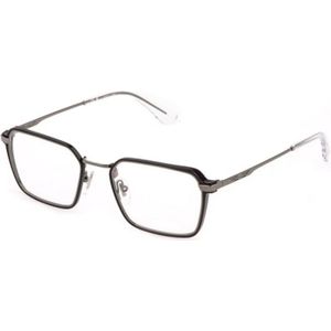 Sportbril - Geometrisch - Glanzend Ruthenium - Roestvrij Staal