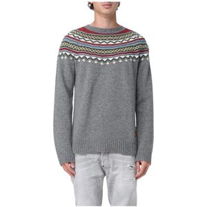 Dsquared2, Heren, Truien, Grijs, Maat: XL