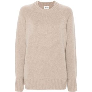 P.a.r.o.s.h., Dames, Truien, Beige, Maat: S Kasjmier,