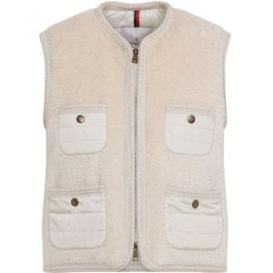 Moncler, Dames, Jassen, Beige, Maat: XS Katoen,