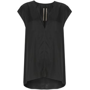 Rick Owens, Dames, Blouses & Shirts, Zwart, Maat: M Viscose,