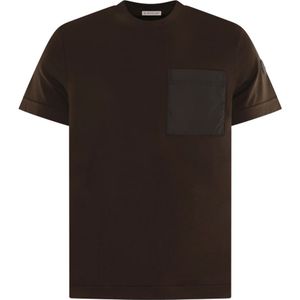 Moncler, Heren, Tops, Bruin, Maat: M