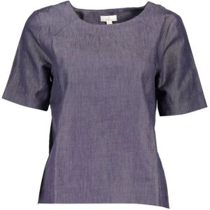 Gant - T-shirt - Blauw - Katoen