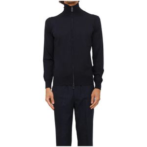 Paolo Pecora, Heren, Truien, Blauw, Maat: M Wol,