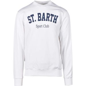 MC2 Saint Barth, Heren, Sweatshirts & Hoodies, Wit, Maat: XL Katoen,