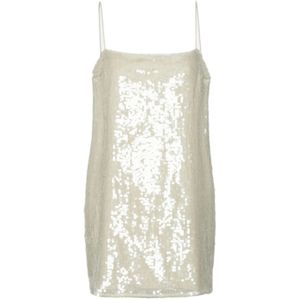 Rotate Birger Christensen, Dames, Jurken, Wit, Maat: M Poliester,